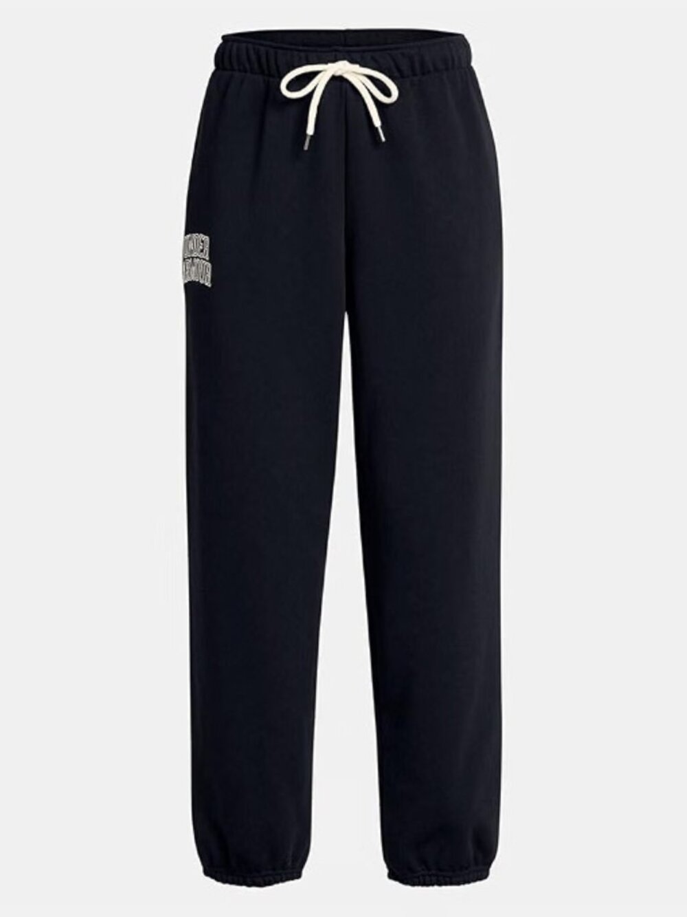 NWT Under Armour UA Icon Heavyweight Terry Women's Oversized Pants in Black L